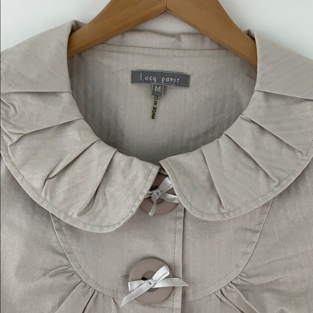 Two Button Bow Jacket - Picture 3 of 8